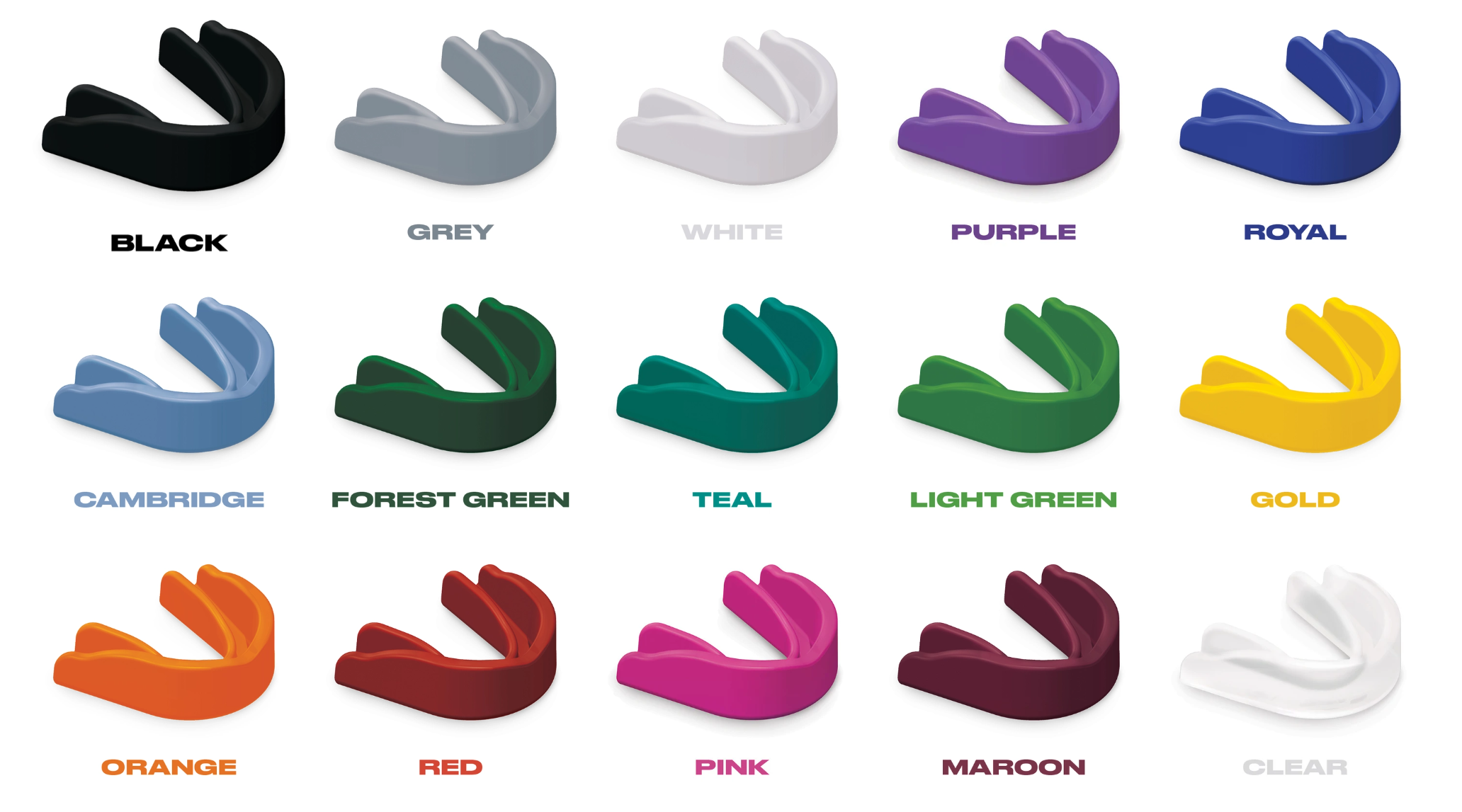 MouthGuards Senior 14+ Years (Colour Options)
